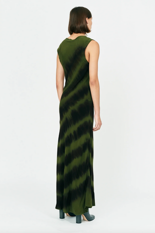 Forest Black and Stripes Tie Dye Ghost Ranch Soft Twill Kennedy Dress