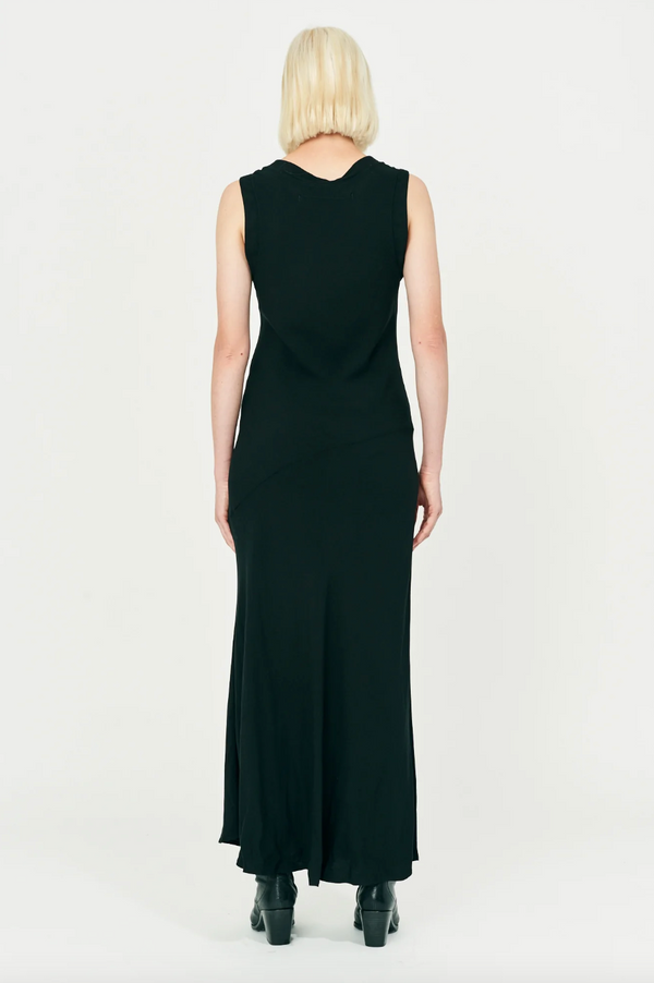 Black Soft Twill Kennedy Dress