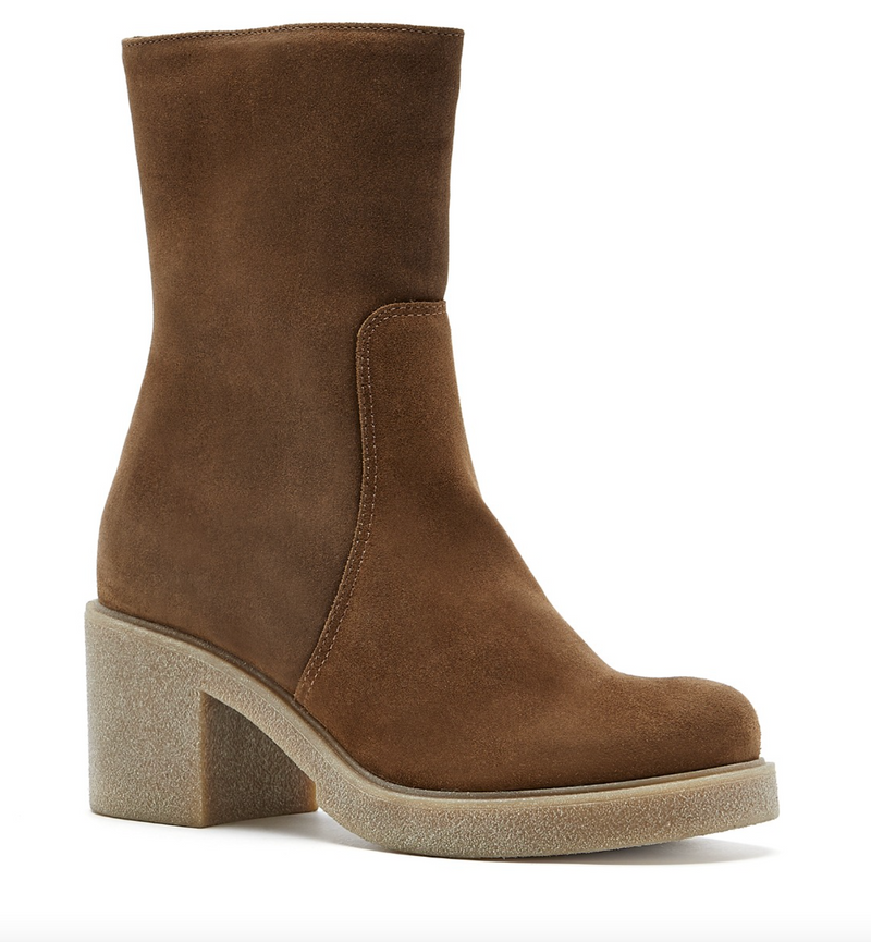 Zed Suede Bootie | Walnut Oiled