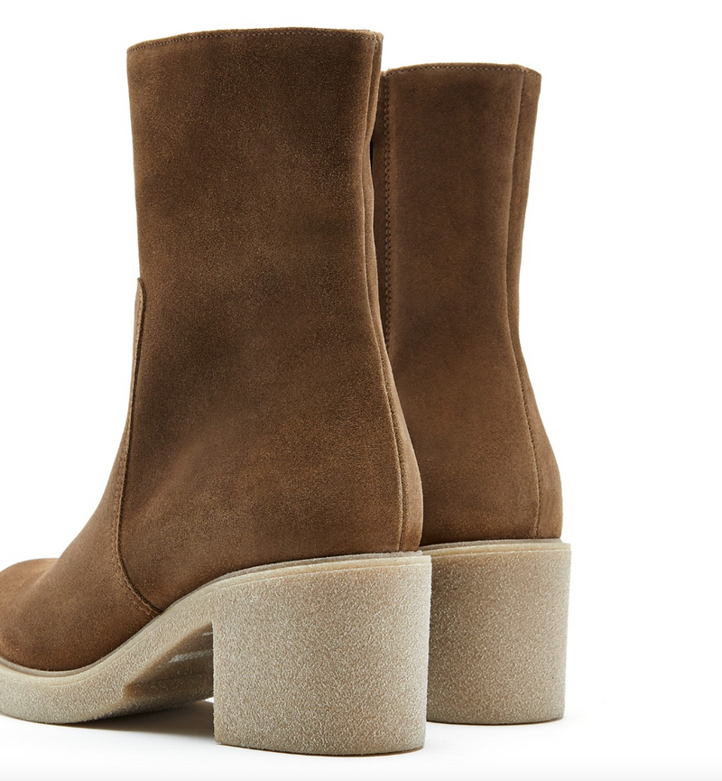 Zed Suede Bootie | Walnut Oiled