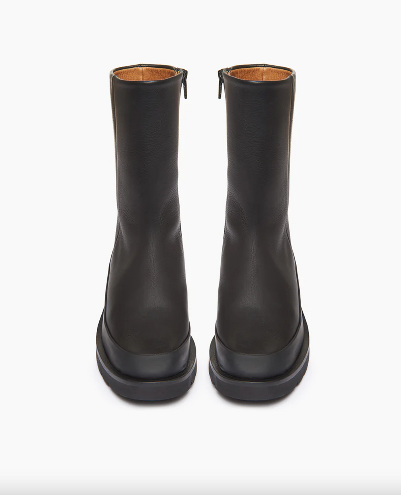 Daikon Lugg Sole Leather Bootie | Ringo Black