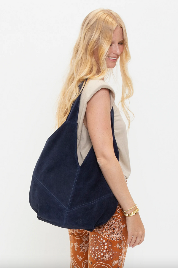 Louise Suede Bag | Navy
