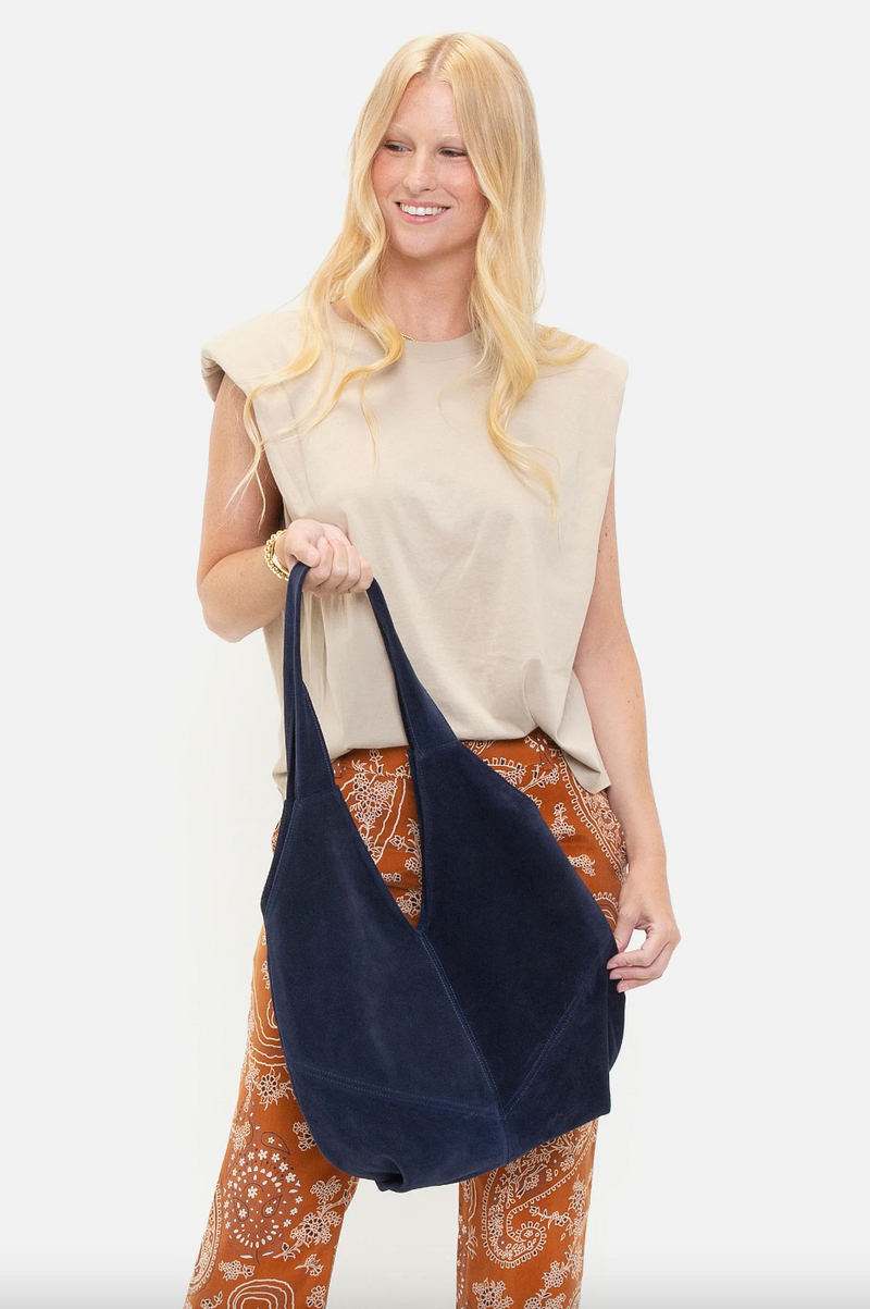 Louise Suede Bag | Navy