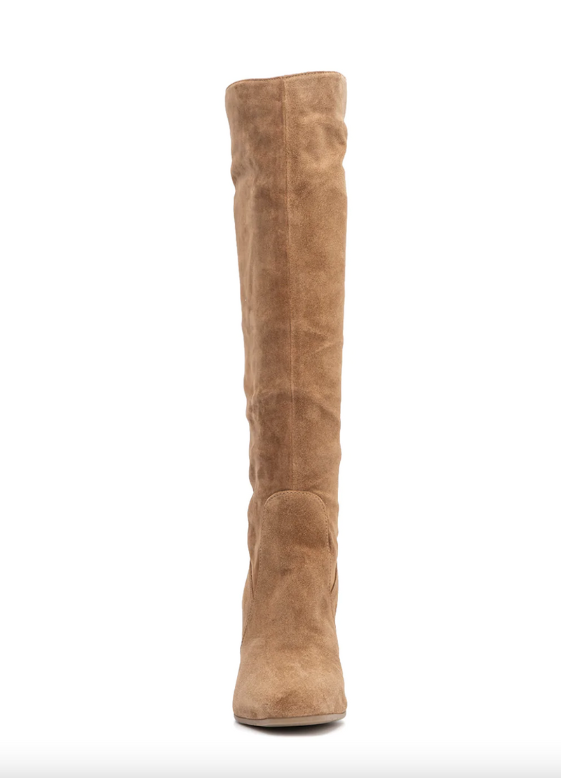 Leora Luxe Suede Tall Boot | Whiskey