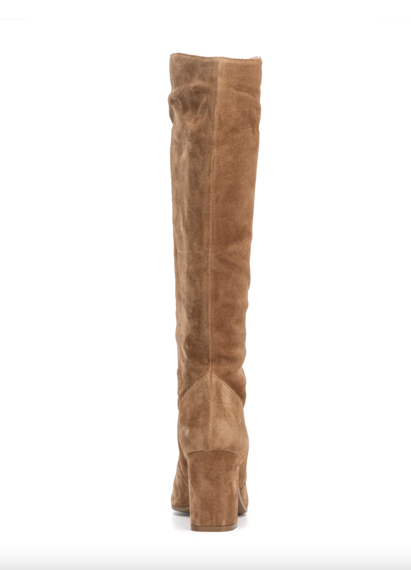 Leora Luxe Suede Tall Boot | Whiskey