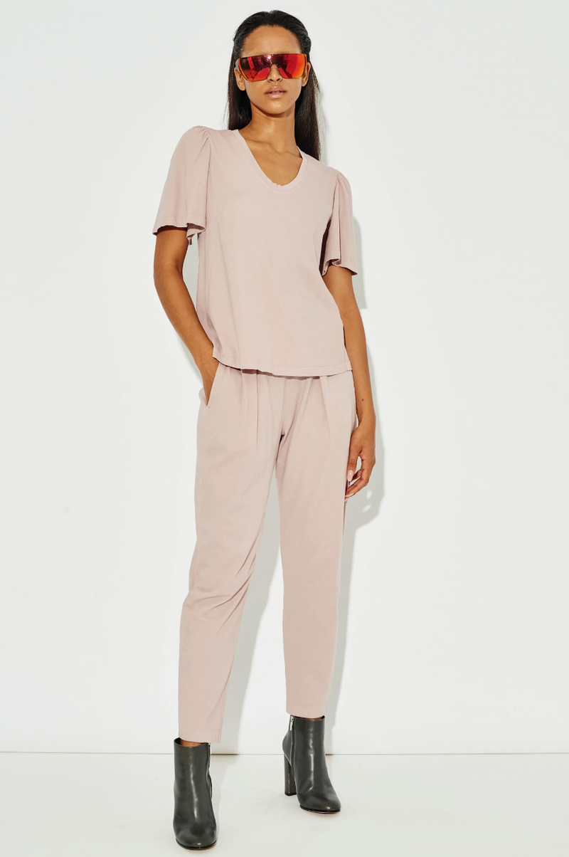 Petal Pink Classic Jersey Easy Pant