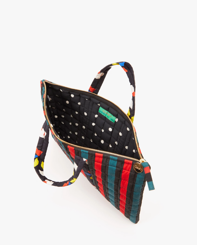 Laptop Case | Black Poppy Checker