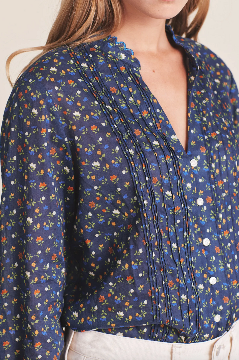 Finley Pintuck Blouse | Riverbed