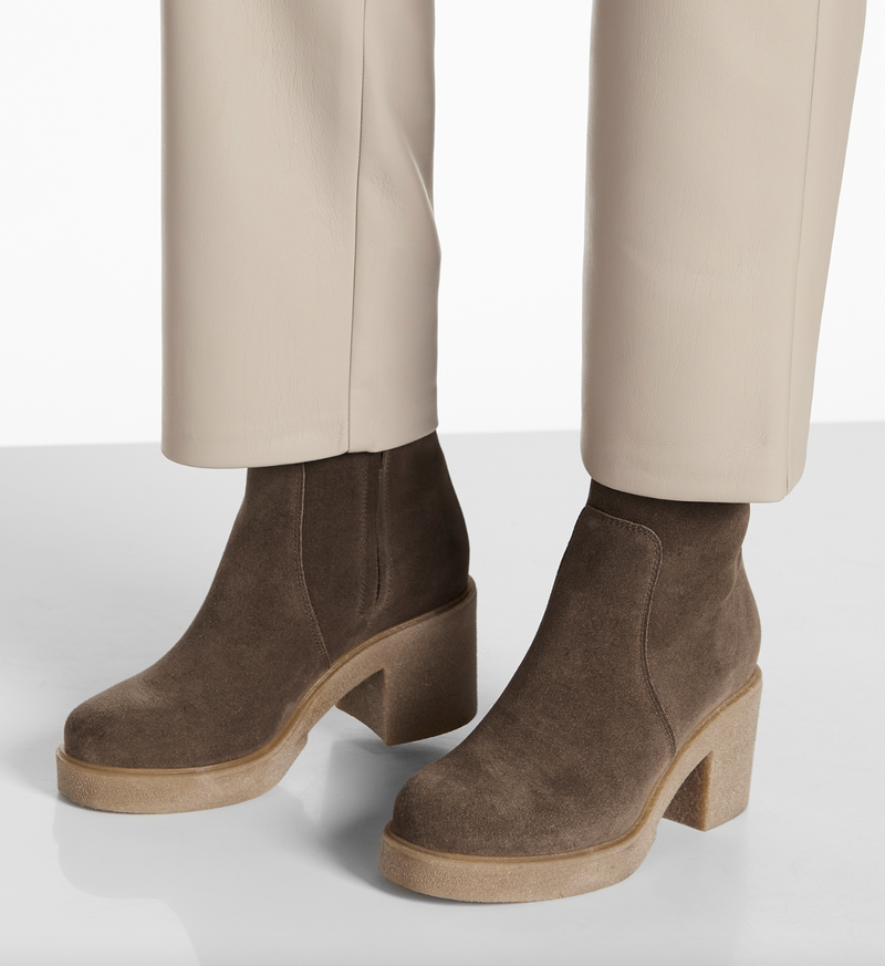 Zed Suede Bootie | Stone Oiled