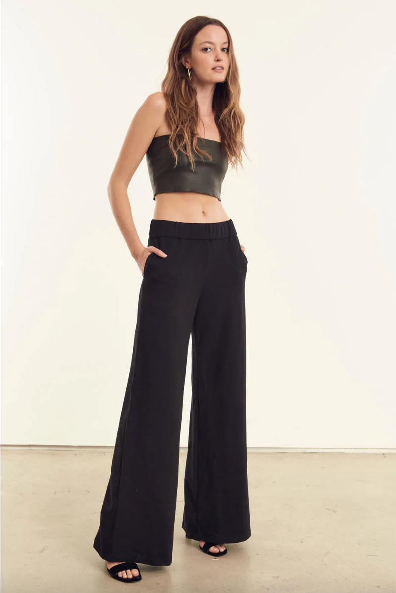 Wide Leg Trouser | Black