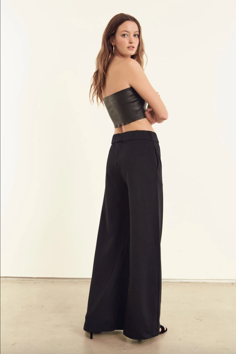 Wide Leg Trouser | Black