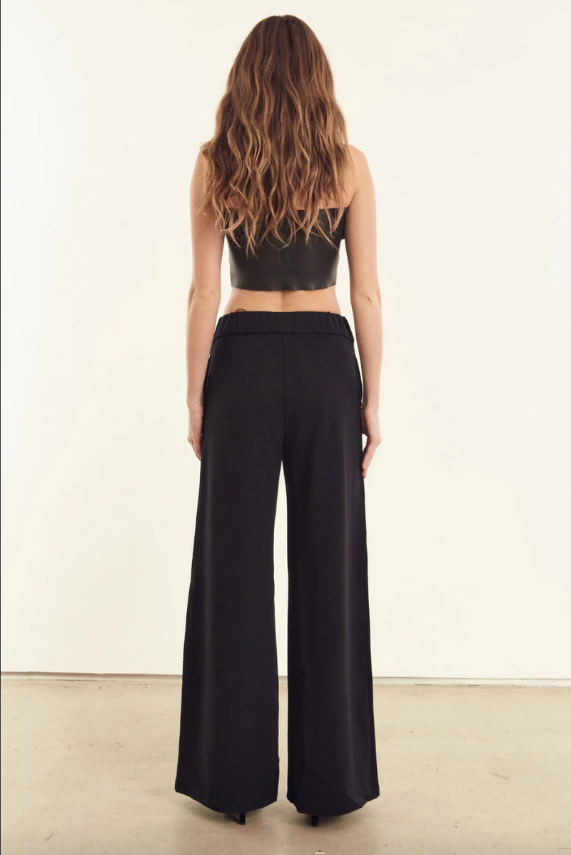 Wide Leg Trouser | Black