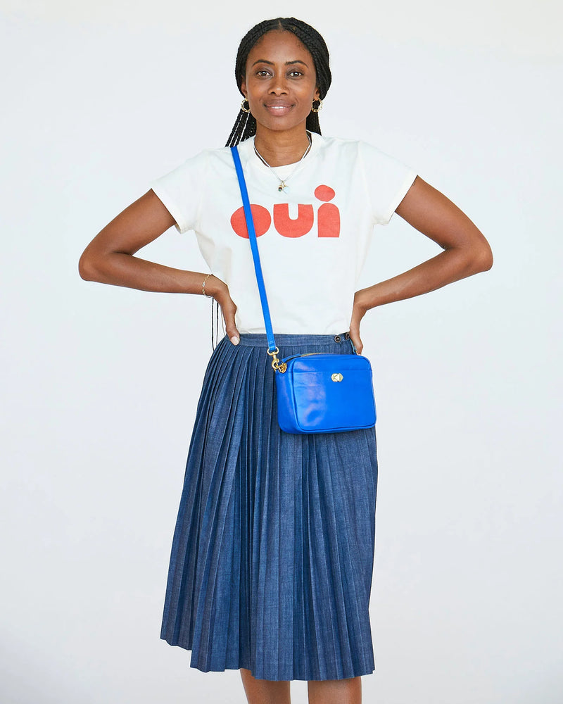 Turnlock Midi Sac | Electric Blue