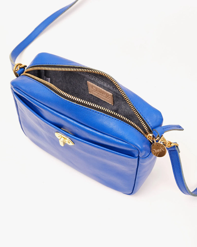 Turnlock Midi Sac | Electric Blue