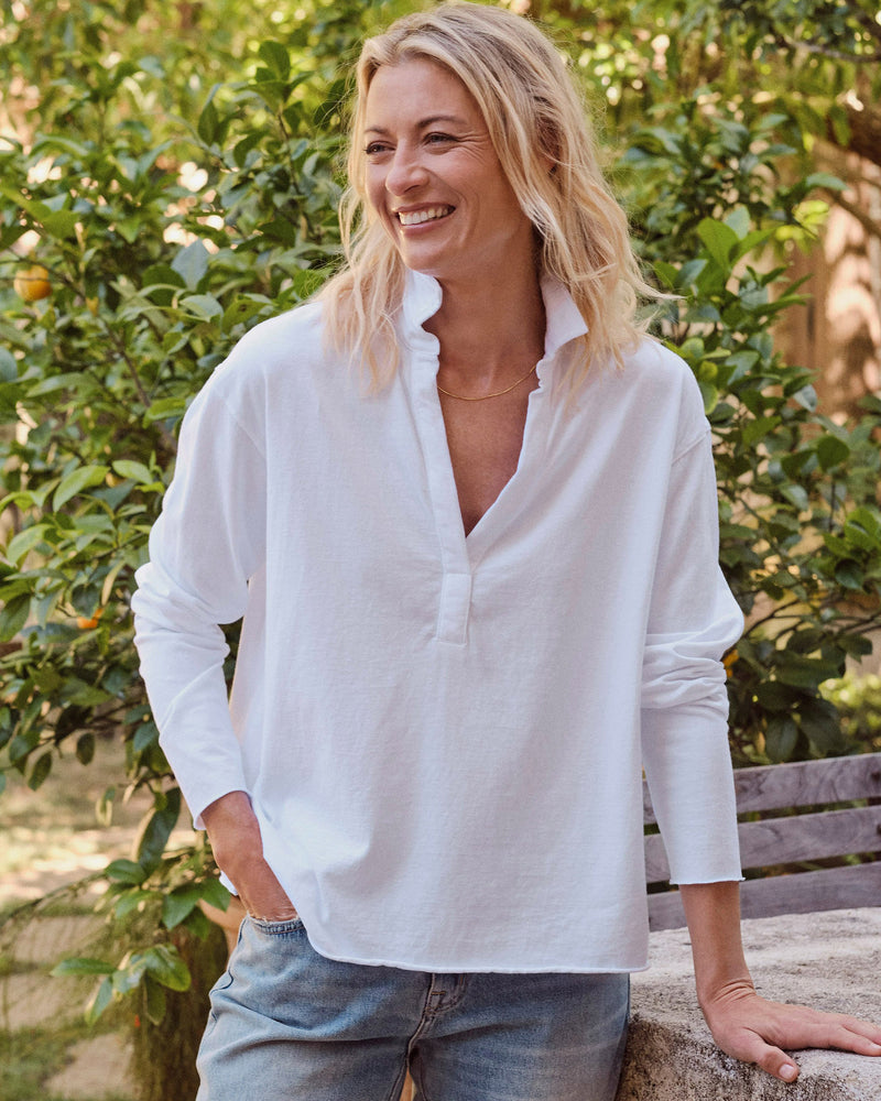 Patrick Popover Henley White Well Heeled