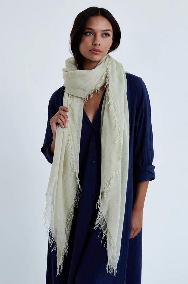 Asparagus Cashmere & Silk Scarf