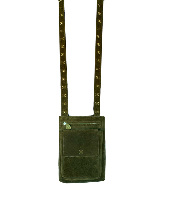 Cortes Abejas Bag | Moss Suede