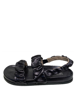 Alena Flat Sandal | Anthracite