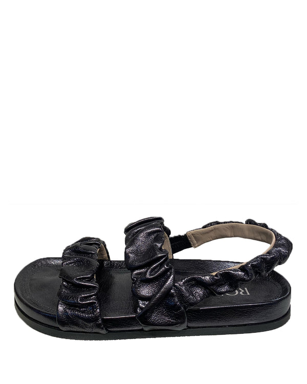 Alena Flat Sandal | Anthracite