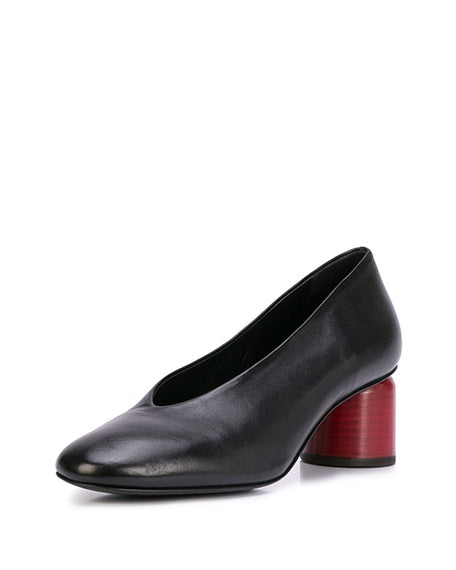 Anya leather block sales heels