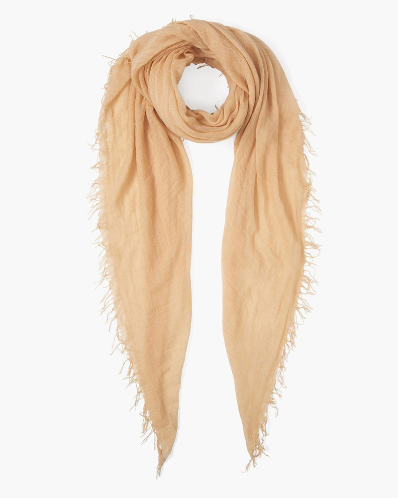 Cashmere & Silk Scarf | Apricot Ice