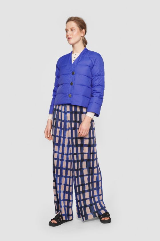 Watercolor Pant With Elastic Band | Blue