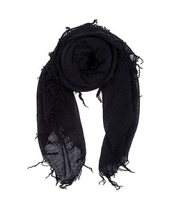 Cashmere & Silk Scarf | Black