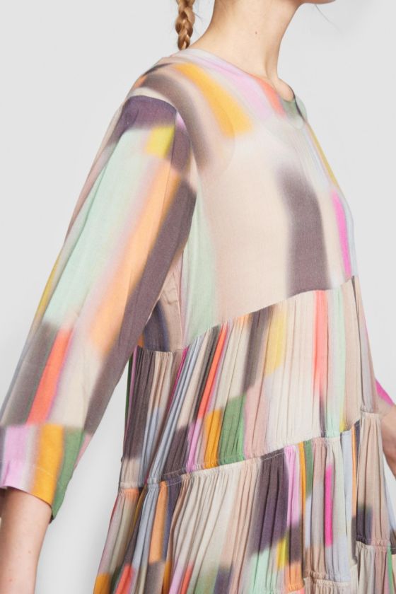 Soft Color Block Dress