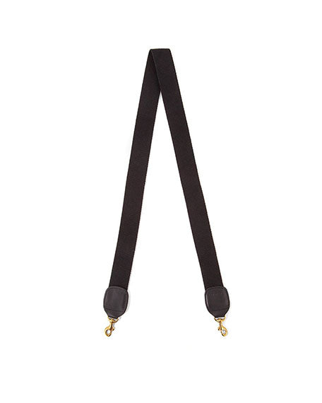 Crossbody Strap  Black Cotton Webbing – Well Heeled