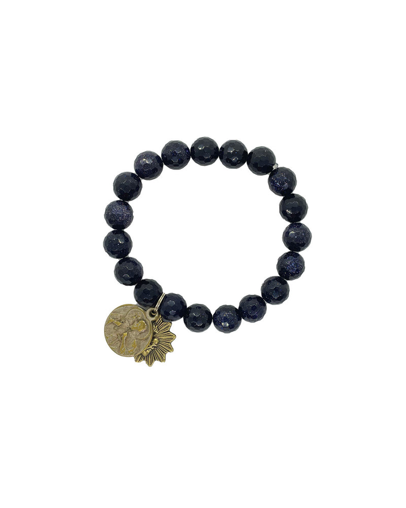 Blue Goldstone Bracelet