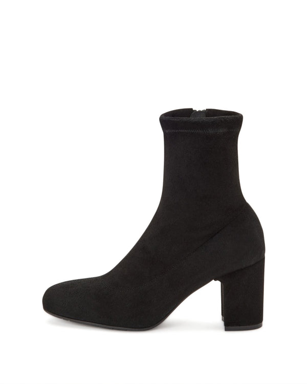 Briana Stretch Suede Bootie | Black