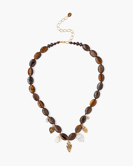 Beaded Necklace | Bronzite