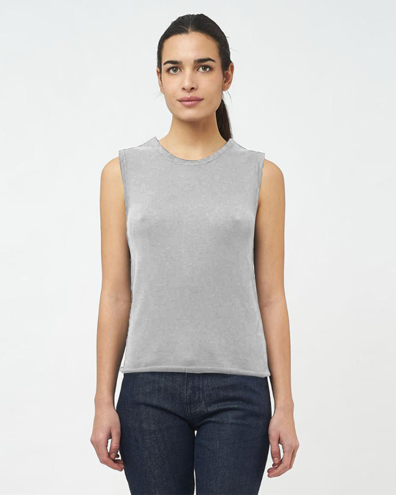 Cashmere Crew Tank | Brume Chine