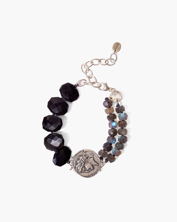 Labradorite Mix Hypatia Charm Bracelet