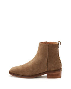 Carisa Classic Suede Bootie | Light Taupe