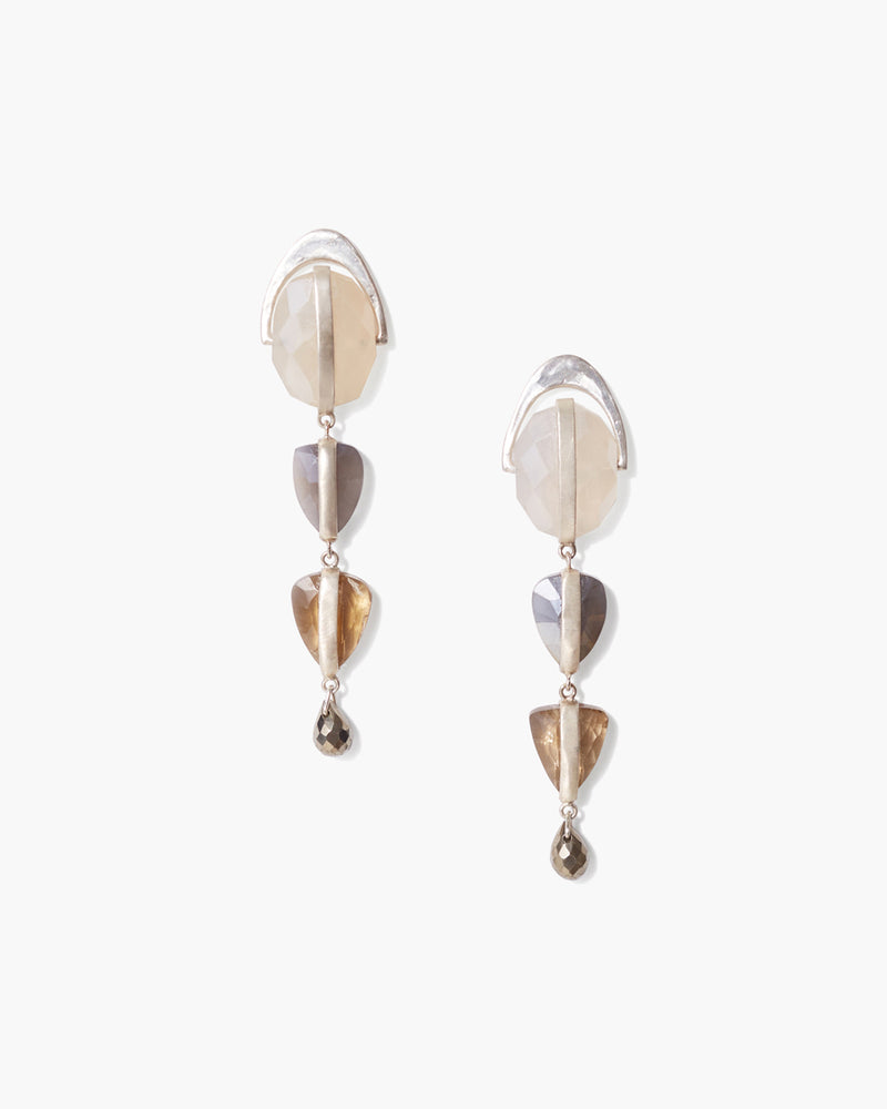 Chalcedony Mix Rise Earring