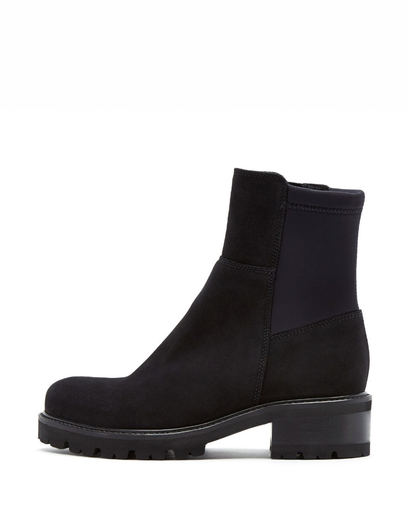 Colette Leather Lugg Boot | Black