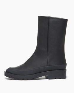 Daikon Lugg Sole Leather Bootie | Ringo Black