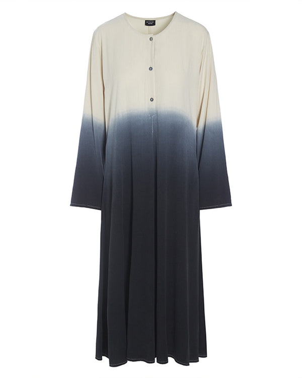 Black Dip Dyed Long Dress