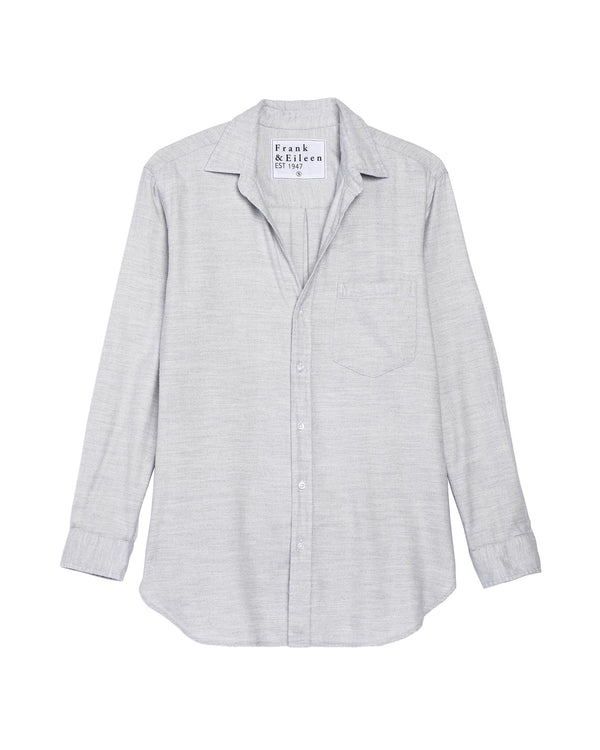 Eileen Flannel Button Down | Heathered Grey