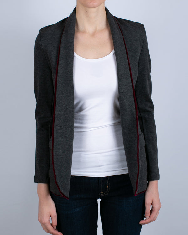 One Button Blazer | Flanelle