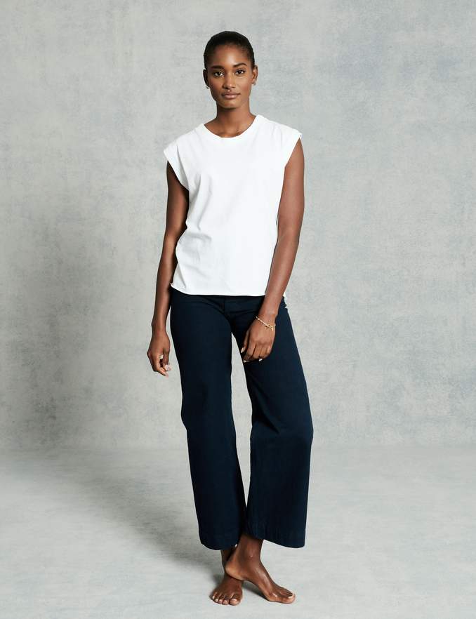 Aiden Vintage Muscle Tee | White
