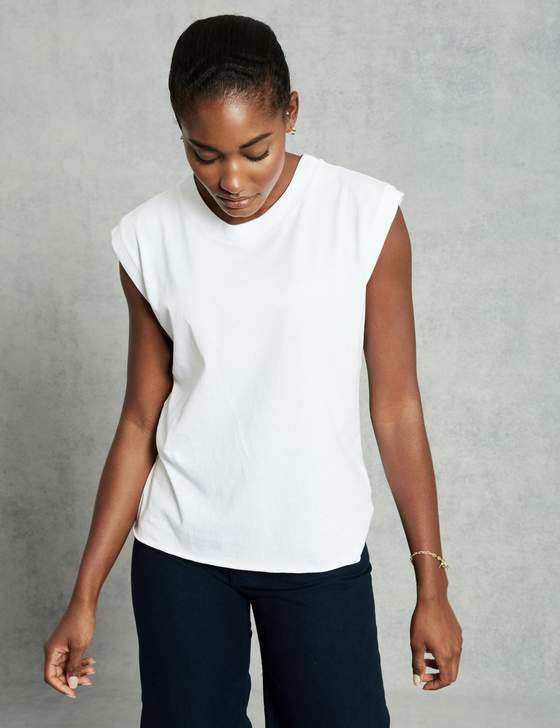 Aiden Vintage Muscle Tee | White