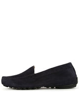 Stella Driving Moccasin \| Navy Suede by Well Heeled