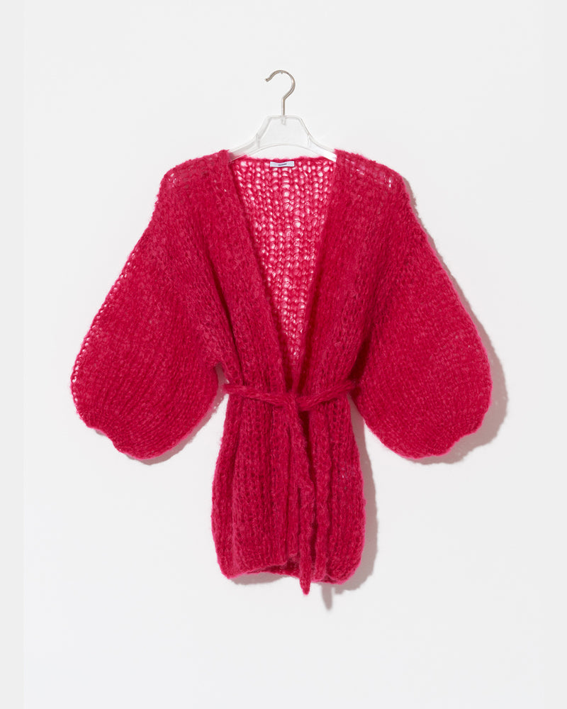 Fuschia Oversized Cardigan Sweater