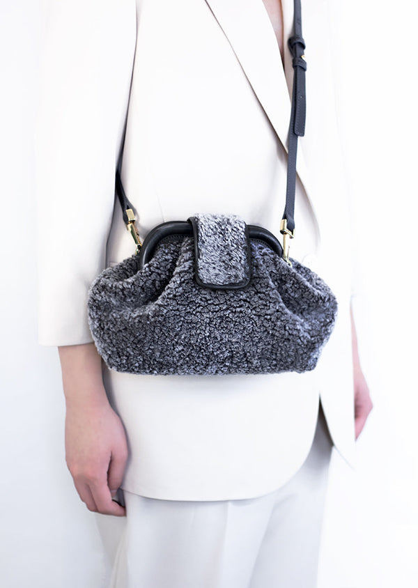Mini Teddy | Grey Shearling