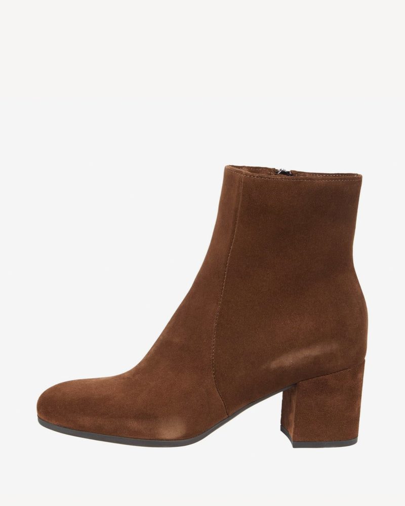 Joanie Suede Bootie | Coffee