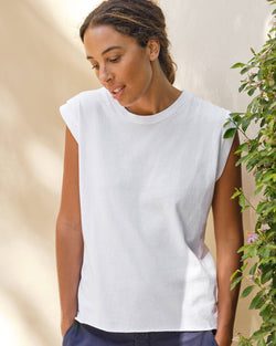 Aiden Vintage Muscle Tee | White