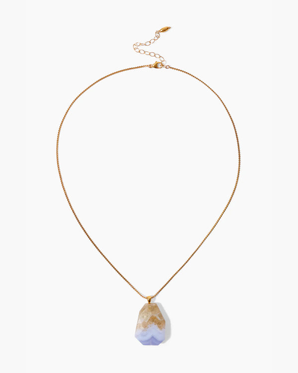 Blue Lace Agate Bermuda Necklace