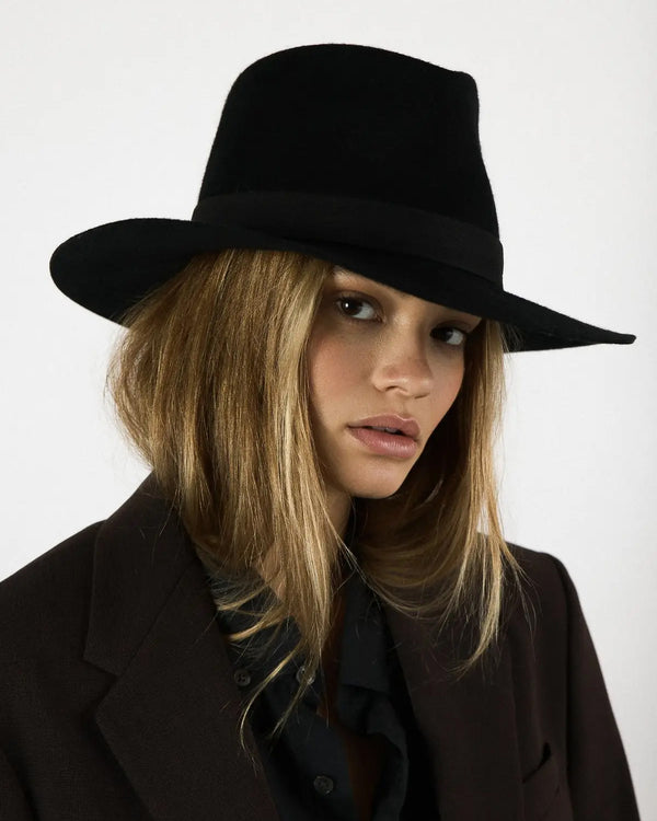 Luca Packable Wool Hat | Black